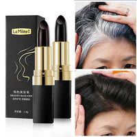 3.8g Hair Dye Stick for Quick Gray Coverage - Unisex, Brown and Black