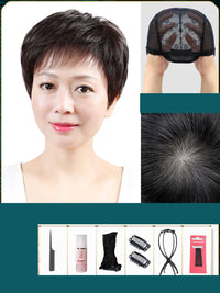 Full Pixie Cut Wig for Women, Short, Real Human Hair