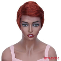 European And American Short Human Hair Wig for Women, Daily Use
