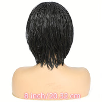 Short Bob Box Braided Wig with Bangs Pixie Cut Side Part Synthetic Heat Resistant Ombre Crochet Braided Wig African Style Cosplay Wig for Women - Summer Hairpiece, Fashion Accessory, Natural Look Hairpiece Sweet T 52