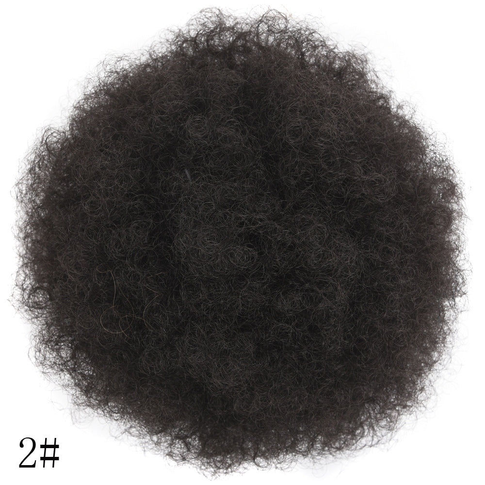 Kinky Curly Large Afro Fluffy Hair Piece and Micro-Curly Wig Hair Piece - 2 Sizes