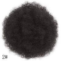 Kinky Curly Large Afro Fluffy Hair Piece and Micro-Curly Wig Hair Piece - 2 Sizes