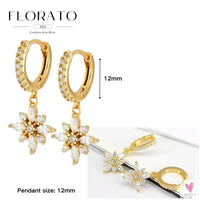 925 Sterling Silver Long Chain Tassel Drop Earrings for Women - Crystal Zircon Star Perforation Earrings, Fine Jewelry SWEET T 52