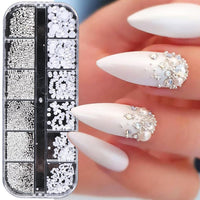 Nail Ornaments - Bow/Pearl Accessories Suite