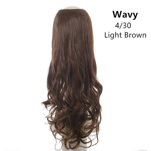 Wavy U Part Clip-In Hair Extensions for Women