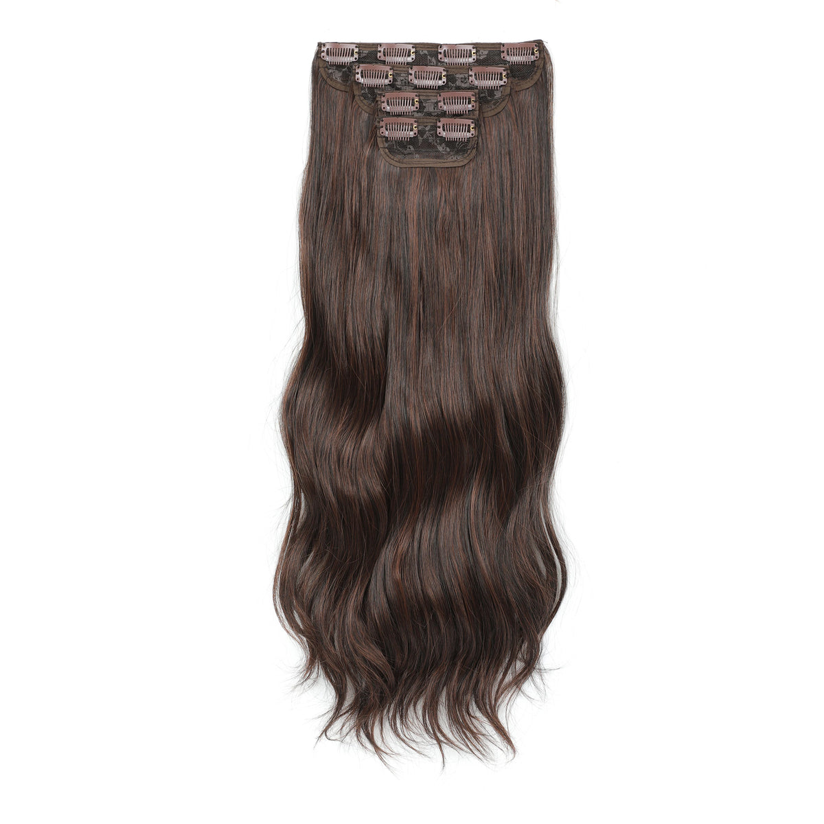 24 Inches 4Pcs/lot 220Grams Bio Synthetic Body Wavy Piano Blond 27/613 Clips In Hair Extensions Natural Heat Resistant Fiber