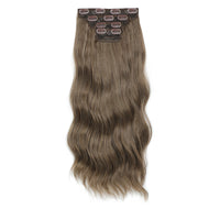 24 Inches 4Pcs/lot 220Grams Bio Synthetic Body Wavy Piano Blond 27/613 Clips In Hair Extensions Natural Heat Resistant Fiber