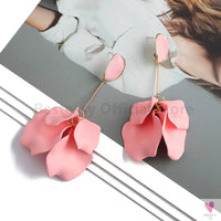 Acrylic Flower Petal Design Big Dangle Earrings For Women & Girls. Elegant Jewelry for Fashion-earrings-SWEET T 52