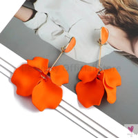 Acrylic Flower Petal Design Big Dangle Earrings For Women & Girls. Elegant Jewelry for Fashion-earrings-SWEET T 52