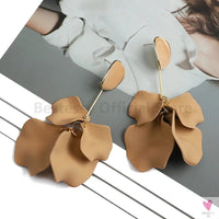 Acrylic Flower Petal Design Big Dangle Earrings For Women & Girls. Elegant Jewelry for Fashion-earrings-SWEET T 52