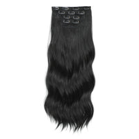 24 Inches 4Pcs/lot 220Grams Bio Synthetic Body Wavy Piano Blond 27/613 Clips In Hair Extensions Natural Heat Resistant Fiber