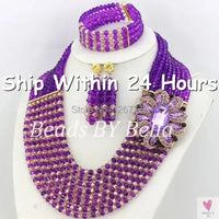 African Beads Jewelry Set - Nigerian Wedding African Beads Jewelry Sweet T 52