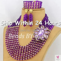 African Beads Jewelry Set - Nigerian Wedding African Beads Jewelry Sweet T 52