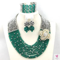 African Beads Jewelry Set - Nigerian Wedding African Beads Jewelry Sweet T 52