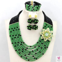 African Beads Jewelry Set - Nigerian Wedding African Beads Jewelry Sweet T 52