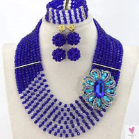 African Beads Jewelry Set - Nigerian Wedding African Beads Jewelry Sweet T 52