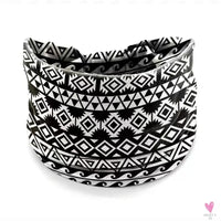 African and Bohemian Twisted Wide Cotton Stretch Headbands for Women & Girls - Headwrap/Turban Headwear, Bandana Headbands-Headbands-SWEET T 52