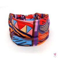 African and Bohemian Twisted Wide Cotton Stretch Headbands for Women & Girls - Headwrap/Turban Headwear, Bandana Headbands-Headbands-SWEET T 52