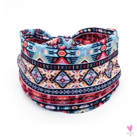 African and Bohemian Twisted Wide Cotton Stretch Headbands for Women & Girls - Headwrap/Turban Headwear, Bandana Headbands-Headbands-SWEET T 52