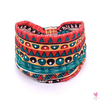 African and Bohemian Twisted Wide Cotton Stretch Headbands for Women & Girls - Headwrap/Turban Headwear, Bandana Headbands-Headbands-SWEET T 52