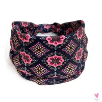 African and Bohemian Twisted Wide Cotton Stretch Headbands for Women & Girls - Headwrap/Turban Headwear, Bandana Headbands-Headbands-SWEET T 52