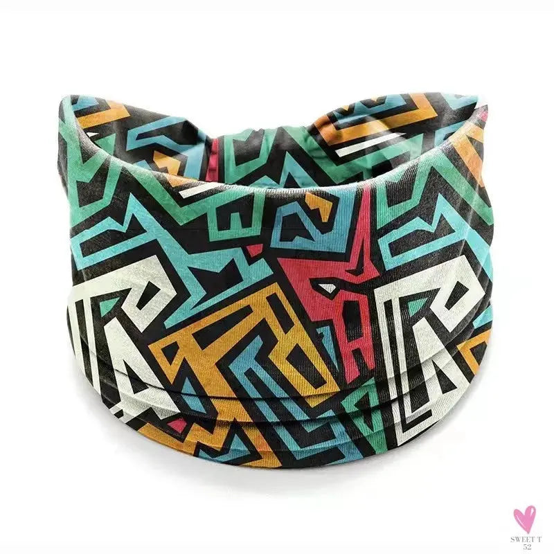 African and Bohemian Twisted Wide Cotton Stretch Headbands for Women & Girls - Headwrap/Turban Headwear, Bandana Headbands-Headbands-SWEET T 52
