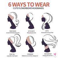 African and Bohemian Twisted Wide Cotton Stretch Headbands for Women & Girls - Headwrap/Turban Headwear, Bandana Headbands-Headbands-SWEET T 52