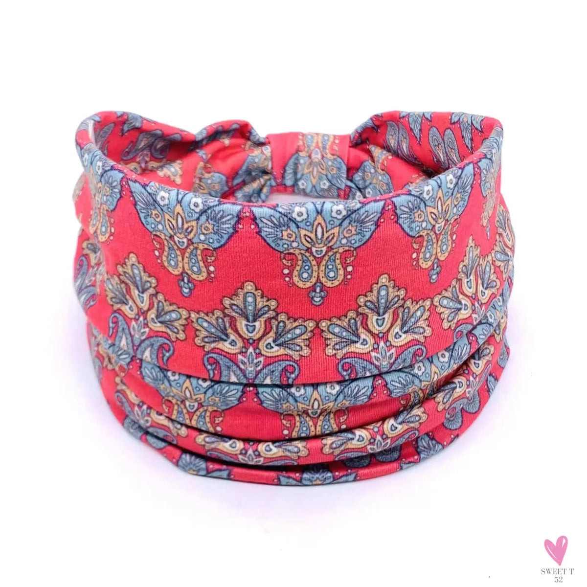 African and Bohemian Twisted Wide Cotton Stretch Headbands for Women & Girls - Headwrap/Turban Headwear, Bandana Headbands-Headbands-SWEET T 52