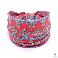 African and Bohemian Twisted Wide Cotton Stretch Headbands for Women & Girls - Headwrap/Turban Headwear, Bandana Headbands-Headbands-SWEET T 52