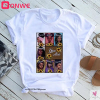 Beautiful African Lady Women T-shirt Girl Sisters Black Lives Matter Funny 90S Print Tops Tee,Drop Ship SWEET T 52