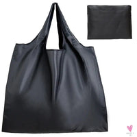 Big Size Thick Nylon Large Tote, ECO Reusable Polyester Portable Women's Folding Shoulder Shopping Pouch Sweet T 52