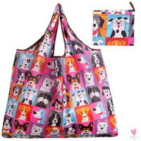 Big Size Thick Nylon Large Tote, ECO Reusable Polyester Portable Women's Folding Shoulder Shopping Pouch Sweet T 52