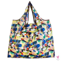 Big Size Thick Nylon Large Tote, ECO Reusable Polyester Portable Women's Folding Shoulder Shopping Pouch Sweet T 52