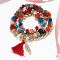 Bohemian Multi-layer Charm Bracelets - Trendy 4-5Pcs Bracelet for Women and Girls