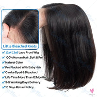 Bone Straight Short Bob, 13x4 Lace Frontal, 13x6 HD Transparent Lace Frontal, 5x5 Closure Wigs for Women Sweet T 52