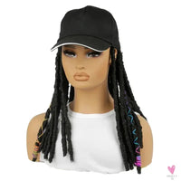 Braided Hip Hop Baseball Cap/Hair Wig with 14 Inch Braiding Hair for Women & Girls Sweet T 52