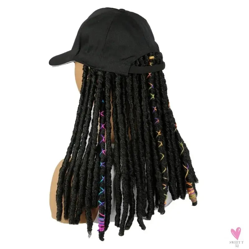 Braided Hip Hop Baseball Cap/Hair Wig with 14 Inch Braiding Hair for Women & Girls Sweet T 52
