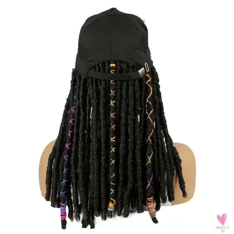 Braided Hip Hop Baseball Cap/Hair Wig with 14 Inch Braiding Hair for Women & Girls Sweet T 52