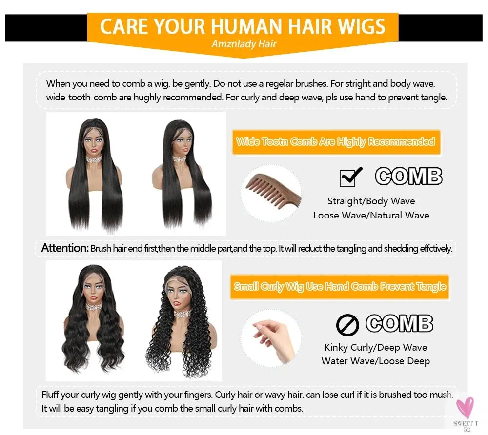 Brazilian Curly Lace Front Wig Short Bob Frontal Wigs Deep Wave 13x4 HD Lace Front Human Hair Wigs Pre Plucked With Baby Hair Sweet T 52