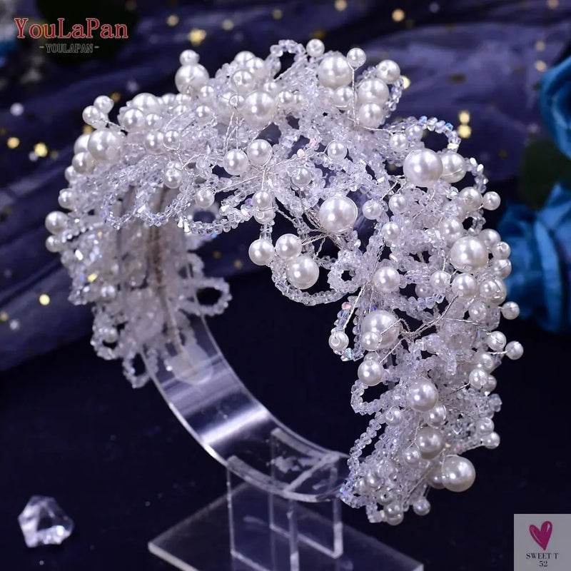 Bridal/Pageant Tiara - Crystal Crown Hair Accessories, Luxury Headdress Alloy for Women & Girls
