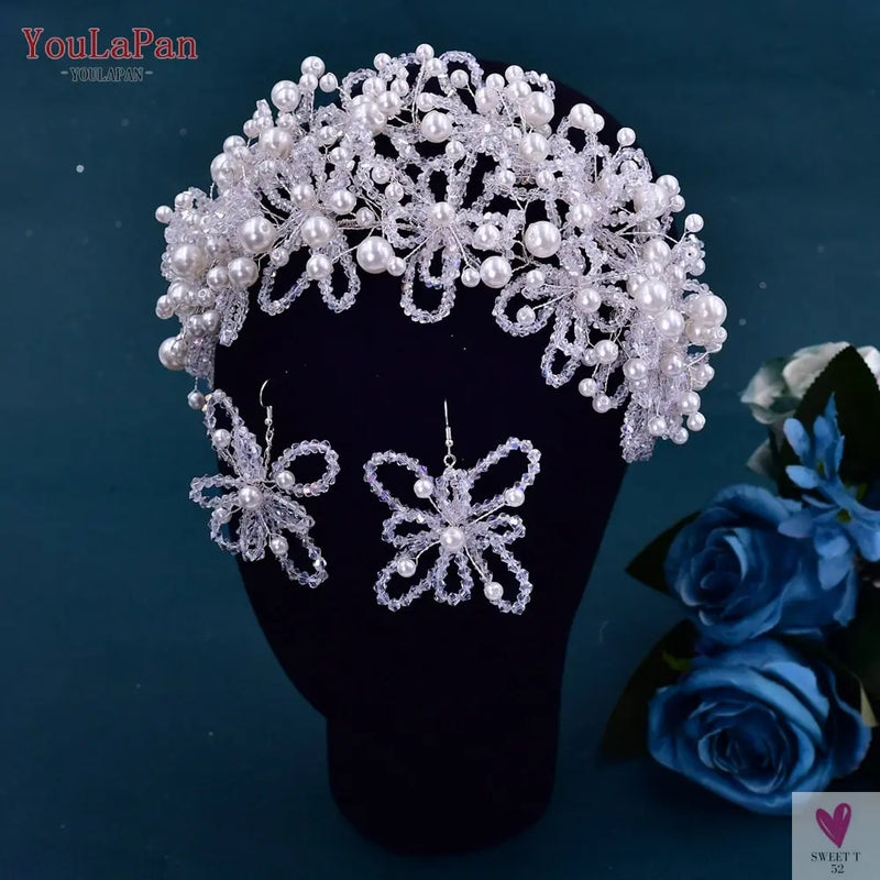 Bridal/Pageant Tiara - Crystal Crown Hair Accessories, Luxury Headdress Alloy for Women & Girls