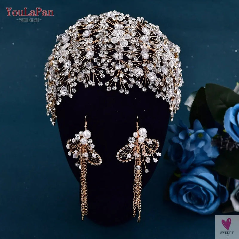Bridal/Pageant Tiara - Crystal Crown Hair Accessories, Luxury Headdress Alloy for Women & Girls