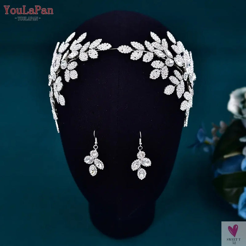Bridal/Pageant Tiara - Crystal Crown Hair Accessories, Luxury Headdress Alloy for Women & Girls