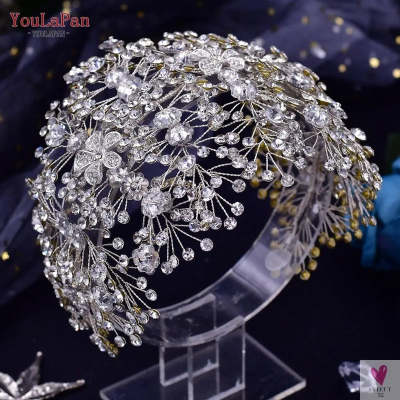 Bridal/Pageant Tiara - Crystal Crown Hair Accessories, Luxury Headdress Alloy for Women & Girls