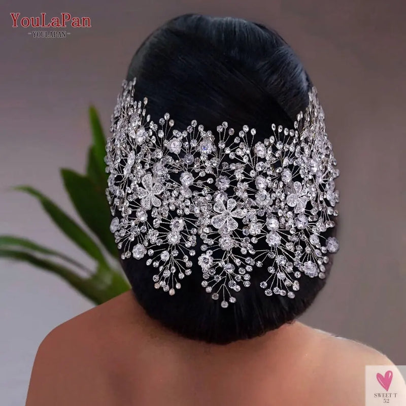Bridal/Pageant Tiara - Crystal Crown Hair Accessories, Luxury Headdress Alloy for Women & Girls