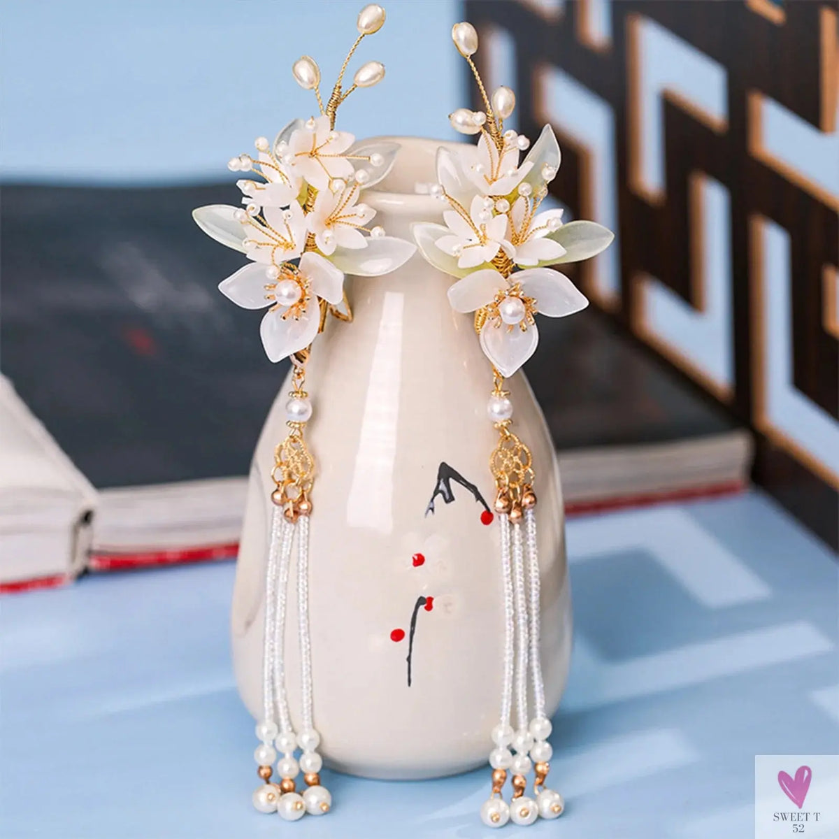 Chinese Hair Clips For Women  & Girls. Vintage Hanfu Barrettes, Retro Wedding Headpiece, Hair Jewelry Headdress Sweet T 52