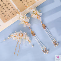 Chinese Hair Clips For Women  & Girls. Vintage Hanfu Barrettes, Retro Wedding Headpiece, Hair Jewelry Headdress Sweet T 52