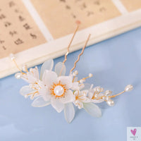Chinese Hair Clips For Women  & Girls. Vintage Hanfu Barrettes, Retro Wedding Headpiece, Hair Jewelry Headdress Sweet T 52