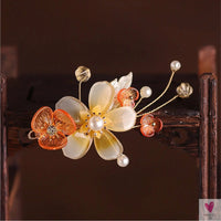 Chinese Hair Clips For Women  & Girls. Vintage Hanfu Barrettes, Retro Wedding Headpiece, Hair Jewelry Headdress Sweet T 52