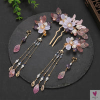 Chinese Hair Clips For Women  & Girls. Vintage Hanfu Barrettes, Retro Wedding Headpiece, Hair Jewelry Headdress Sweet T 52